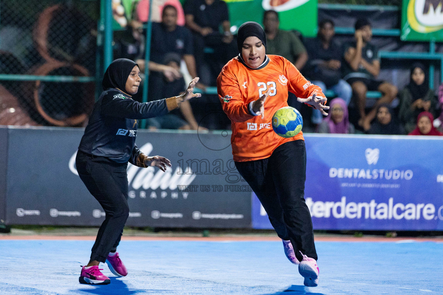 Day 16 of 10th National Handball Tournament 2023, held in Handball ground, Male', Maldives on Wednesday, 13th December 2023 Photos: Nausham Waheed/ Images.mv