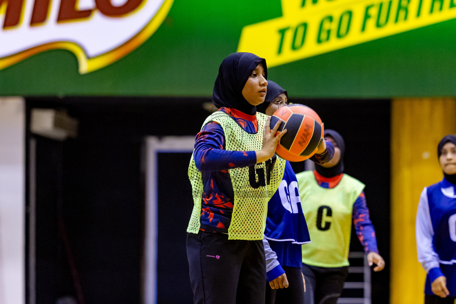 Day 10 of 25th Inter-School Netball Tournament was held in Social Center at Male', Maldives on Tuesday, 20th August 2024. Photos: Nausham Waheed / images.mv