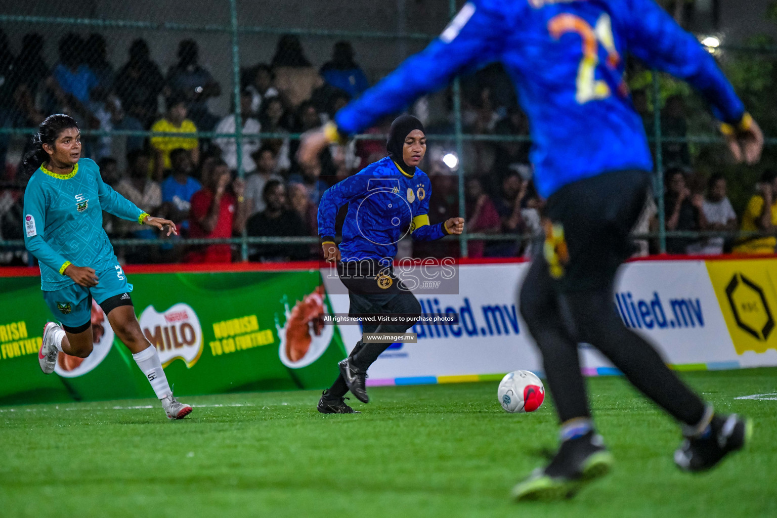 MPL vs WAMCO in Eighteen Thirty Women's Futsal Fiesta 2022 was held in Hulhumale', Maldives on Saturday, 8th October 2022. Photos: Nausham Waheed / images.mv