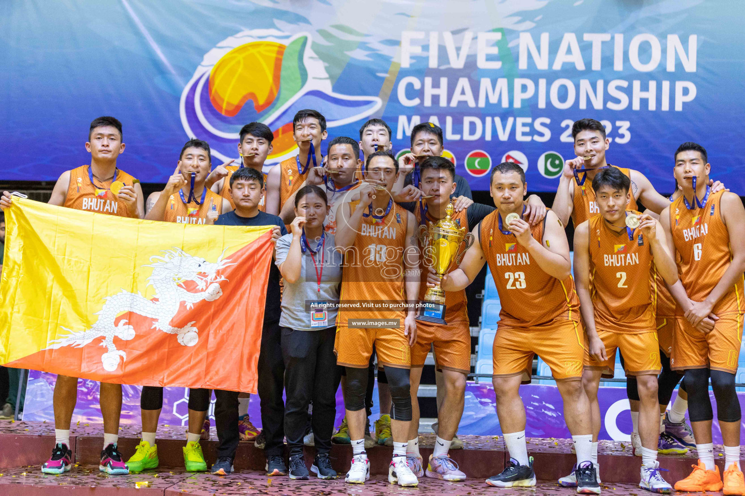 Bangladesh vs Bhutan in the final of Five Nation Championship 2023 was held in Social Center, Male', Maldives on Thursday, 22nd June 2023. Photos: Ismail Thoriq / images.mv