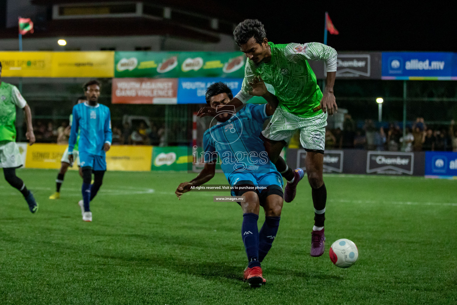 MACL vs Team DJA in Club Maldives Cup 2022 was held in Hulhumale', Maldives on Tuesday, 18th October 2022. Photos: Hassan Simah/ images.mv