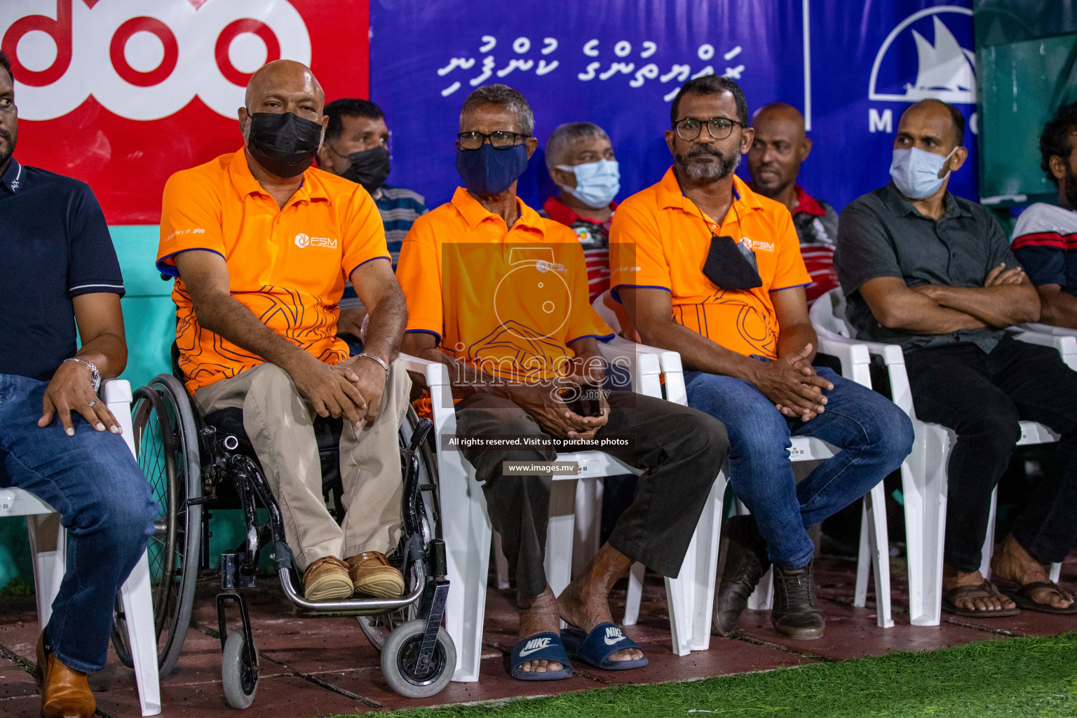 RRC Vs FSM in the Semi Finals of Club Maldives 2021 held in Hulhumale, Maldives on 19 December 2021. Photos: Ismail Thoriq / images.mv