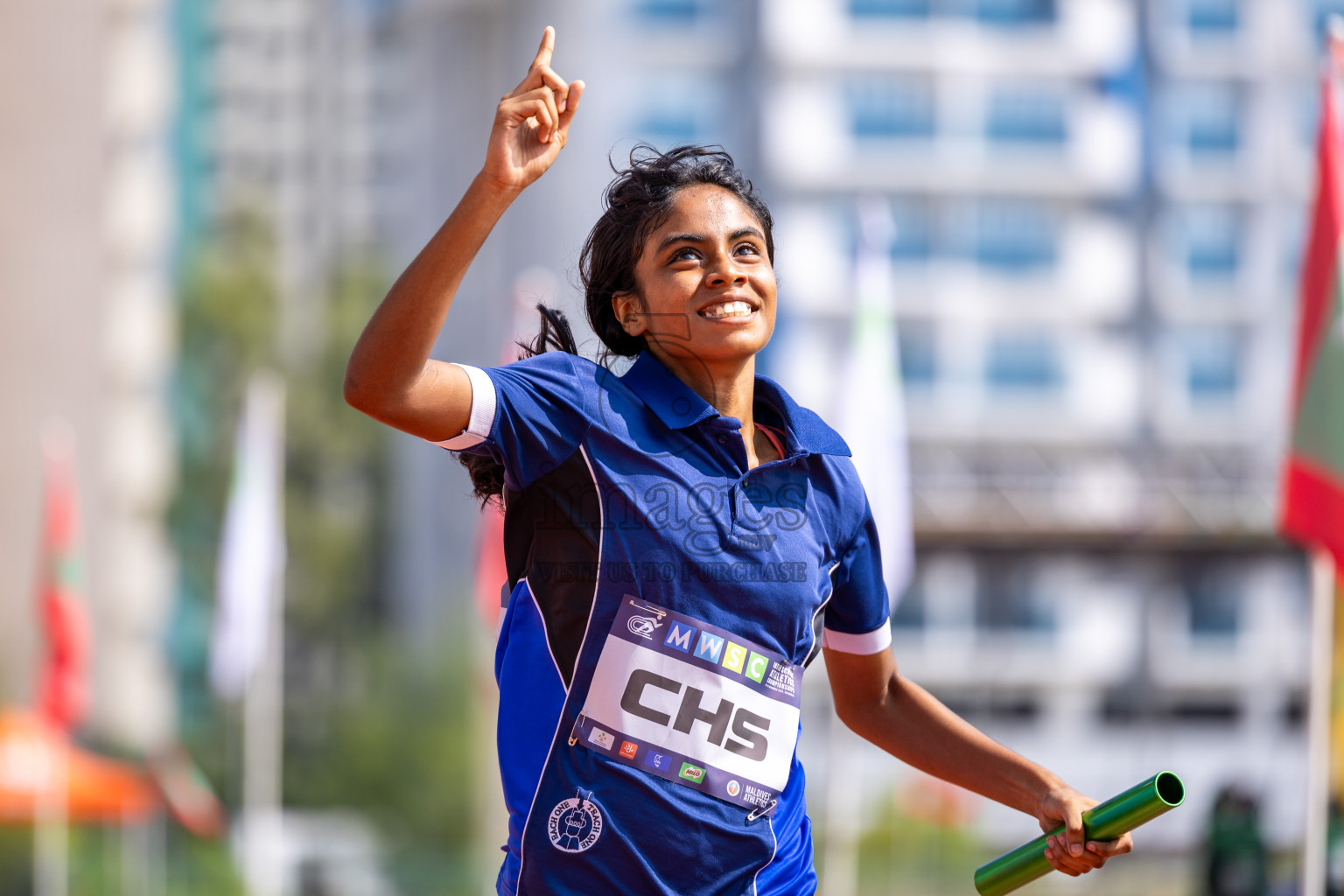 Day 6 of MWSC Interschool Athletics Championships 2024 held in Hulhumale Running Track, Hulhumale, Maldives on Thursday, 14th November 2024. Photos by: Ismail Thoriq / Images.mv