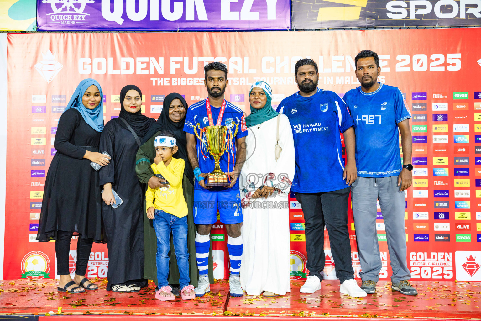 AA. Mathiveri VS AA. Thoddoo in Atoll Round Final on Day 20 of Golden Futsal Challenge 2025 was held on Thursday, 23rd January 2025, in Hulhumale', Maldives. Photos: Abdulla Abeed / images.mv