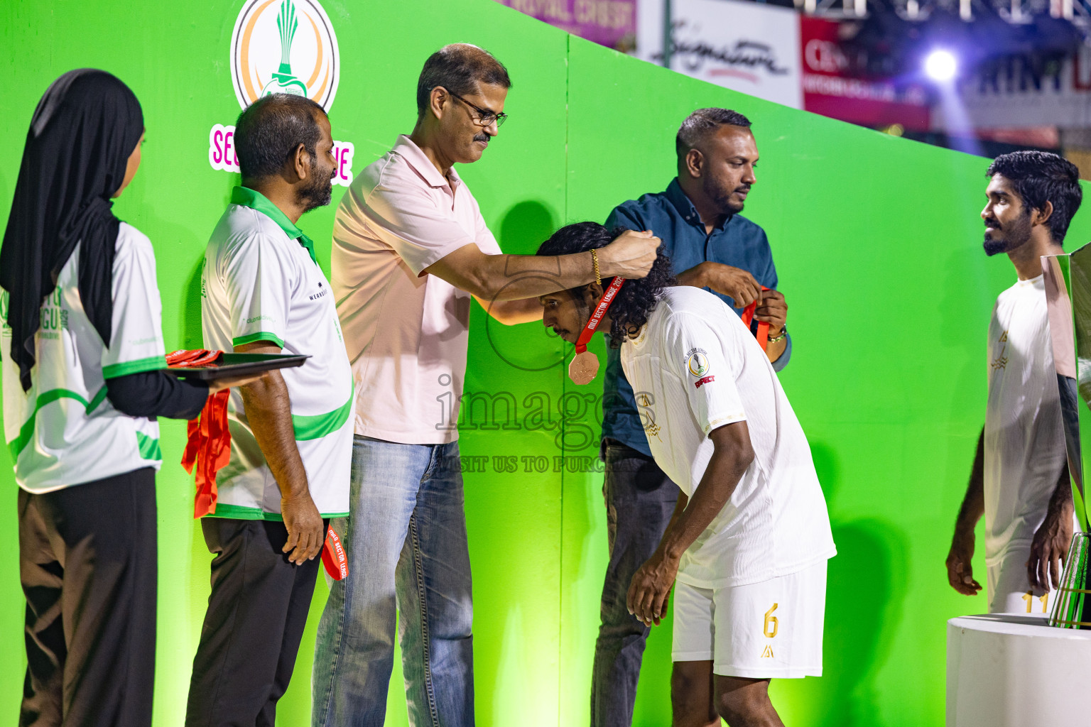 Arena vs Hawks in the Final of Milo Sector League 2025 was held in Rehendhi Futsal Ground, Hulhumale', Maldives on Tuesday, 18th November 2025. Photos: Areef Adam / images.mv
