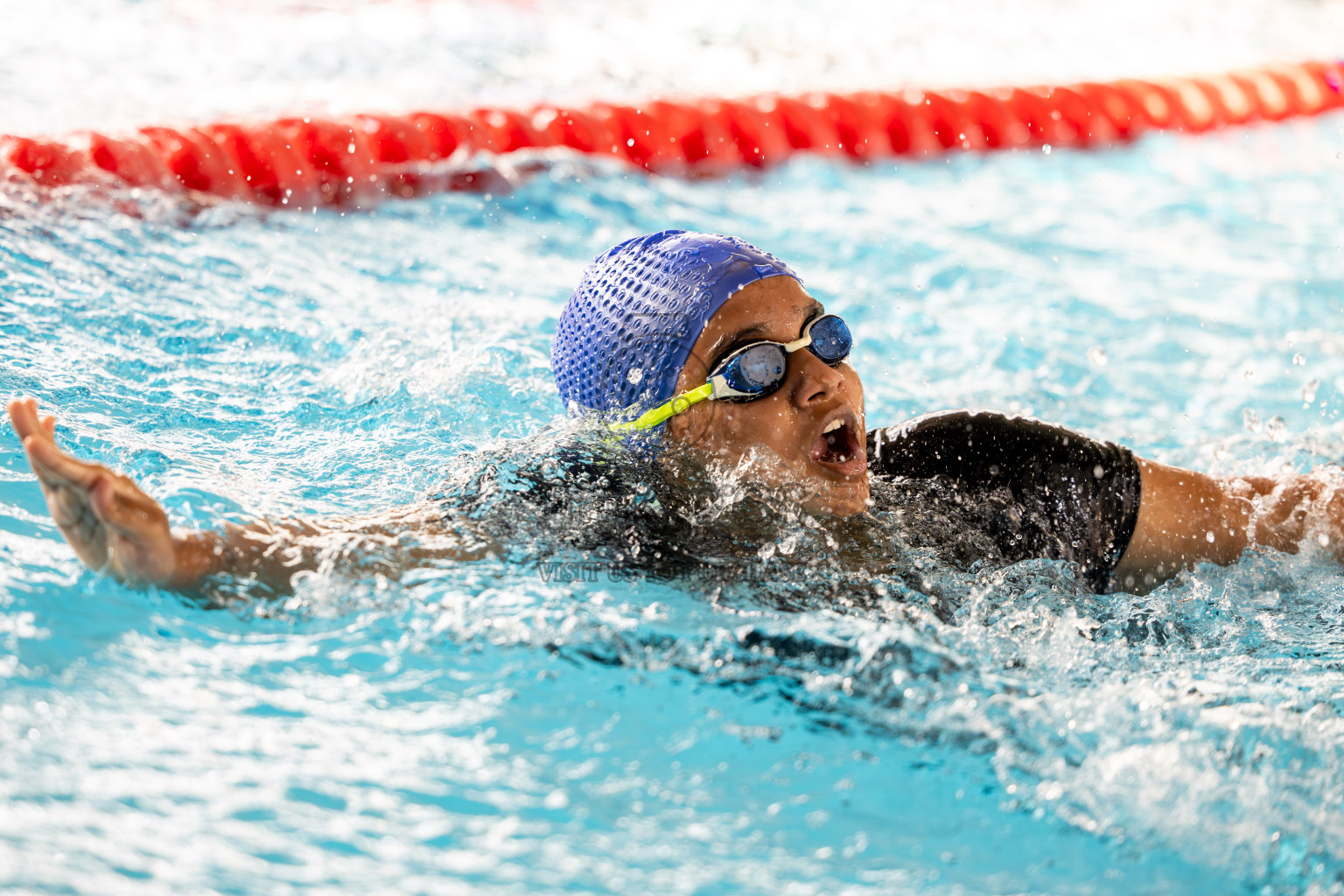 Day 2 of 20th BML Inter-school Swimming Competition 2024 held in Hulhumale', Maldives on Sunday, 13th October 2024. Photos: Ismail Thoriq / images.mv