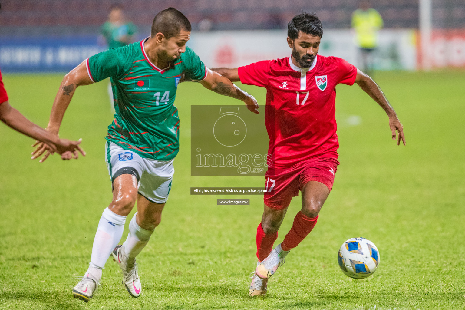 Maldives vs Bangladesh Friendly Match 24 Mar 2022 at Galolhu Rasmee Stadium Malé photos by Nausham Waheed