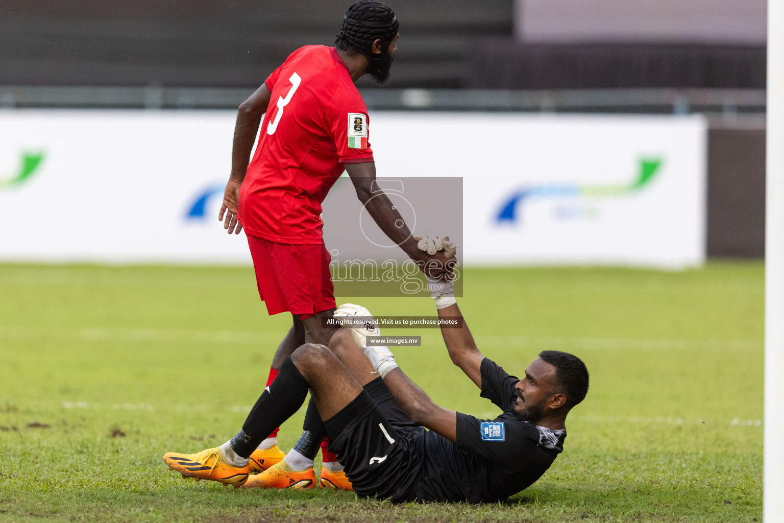 FIFA World Cup 2026 Qualifiers Round 1 home match vs Bangladesh held in the National Stadium, Male, Maldives, on Thursday 12th October 2023. Photos: Nausham Waheed / Images.mv