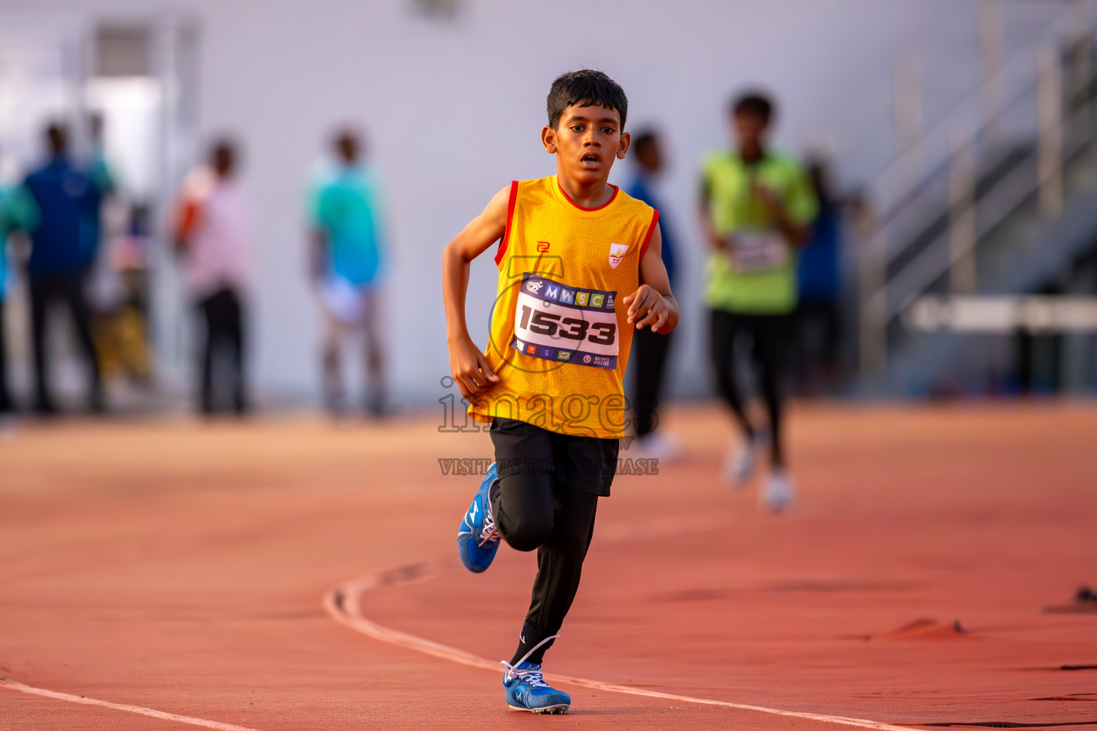 Day 1 of MWSC Interschool Athletics Championships 2024 held in Hulhumale Running Track, Hulhumale, Maldives on Saturday, 9th November 2024. Photos by: Ismail Thoriq / Images.mv