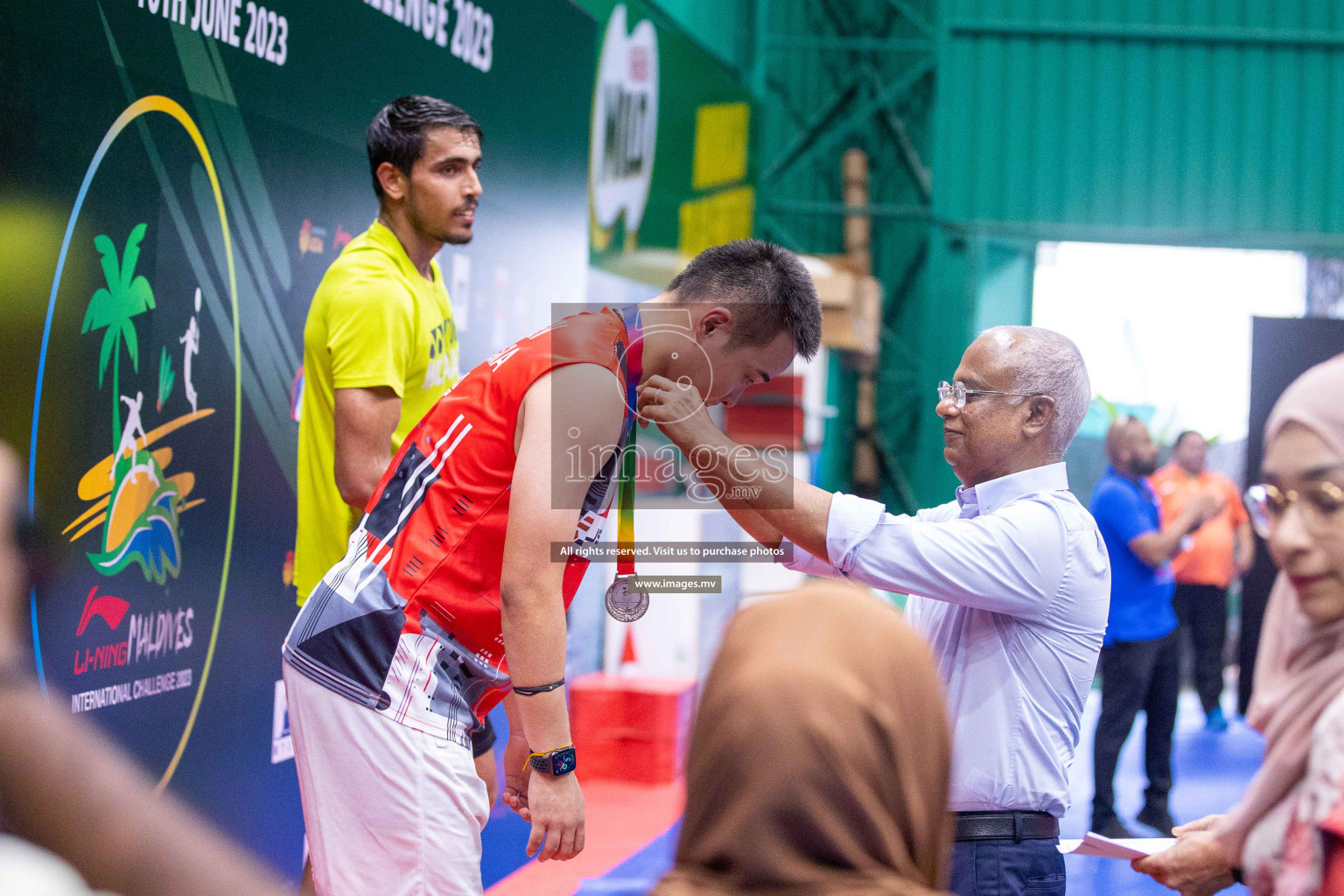 Finals of Li-Ning Maldives International Challenge 2023, was is held in Ekuveni Indoor Court, Male', Maldives on Saturday, 10th June 2023. Photos: Ismail Thoriq / images.mv