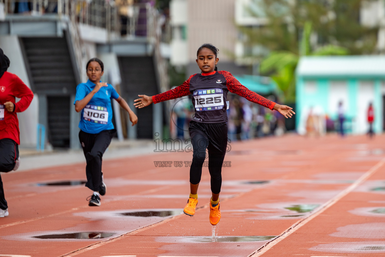 Day 1 of MWSC Interschool Athletics Championships 2024 held in Hulhumale Running Track, Hulhumale, Maldives on Saturday, 9th November 2024. 
Photos by: Ismail Thoriq, Hassan Simah / Images.mv