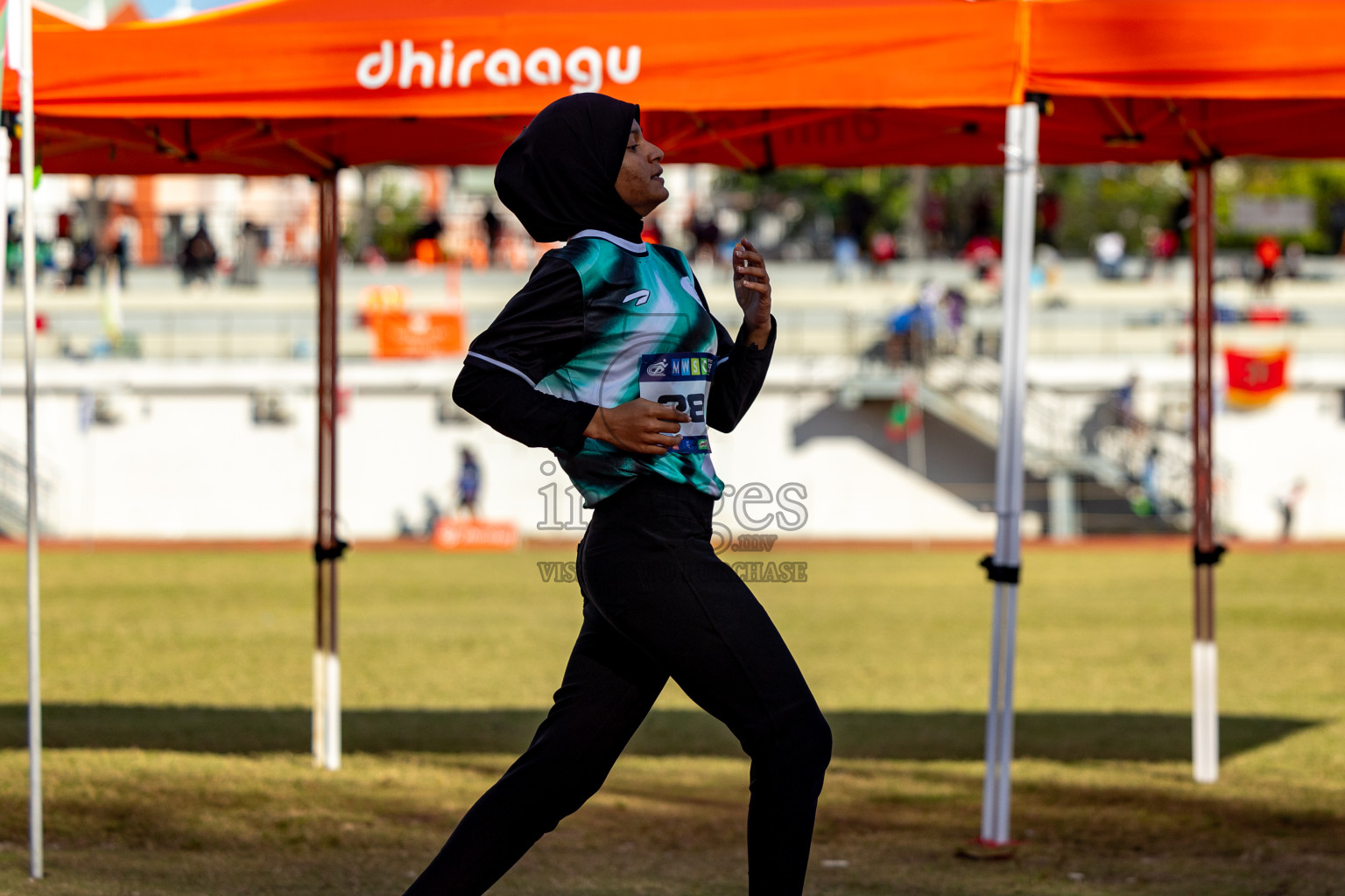 Day 1 of MWSC Interschool Athletics Championships 2024 held in Hulhumale Running Track, Hulhumale, Maldives on Saturday, 9th November 2024. 
Photos by: Hassan Simah / Images.mv