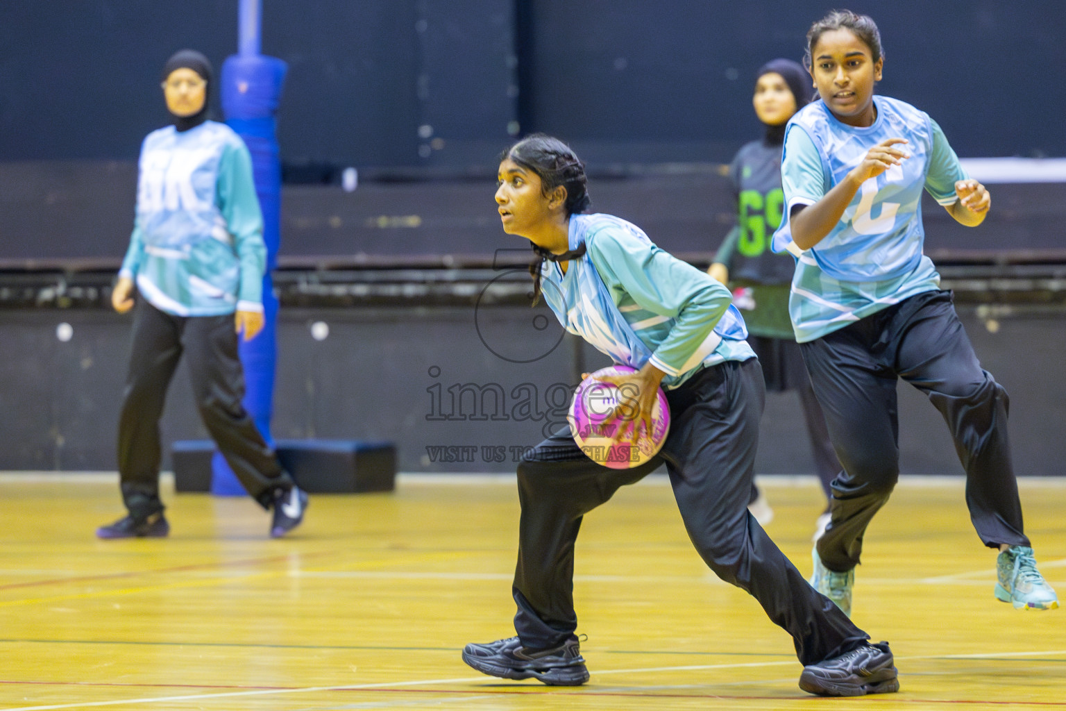 Day 5 of 26th Inter-School Netball Tournament 2025 was held in Social Center Indoor Hall on Wednesday, 22nd October 2025. Photos: Ismail Thoriq / images.mv