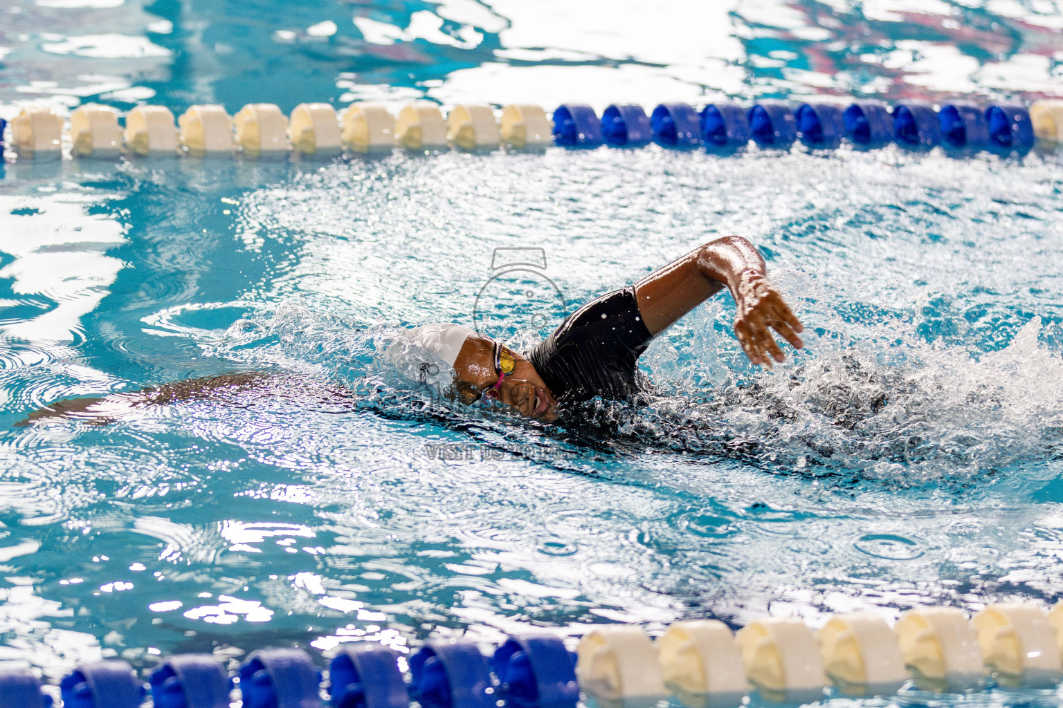 Day 3 of National Swimming Competition 2024 held in Hulhumale', Maldives on Sunday, 15th December 2024. Photos: Hassan Simah / images.mv