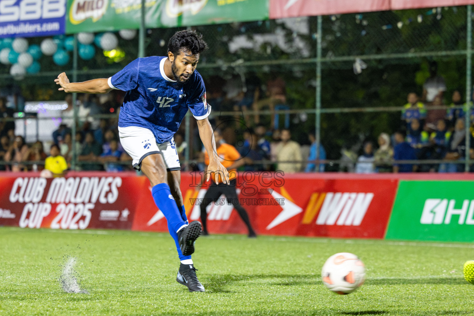 MACL vs Club Immigration in Day 7 of Club Maldives Cup 2025 was held in Rehendhi Futsal Ground, Hulhumale', Maldives on Tuesday, 7 October 2025. 
Photos: Hassan Simah / images.mv