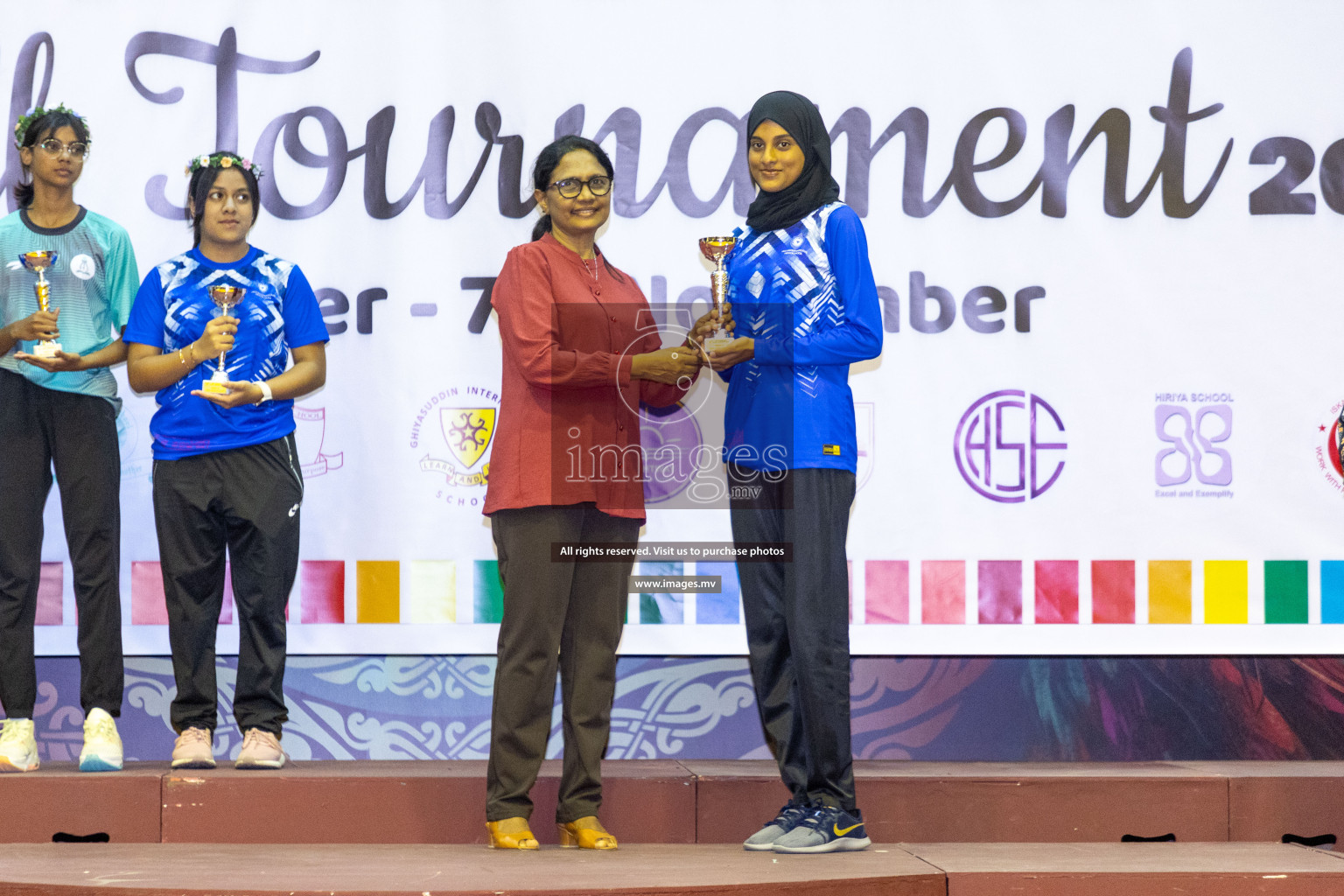 Final of 24th Interschool Netball Tournament 2023 was held in Social Center, Male', Maldives on 7th November 2023. Photos: Nausham Waheed / images.mv