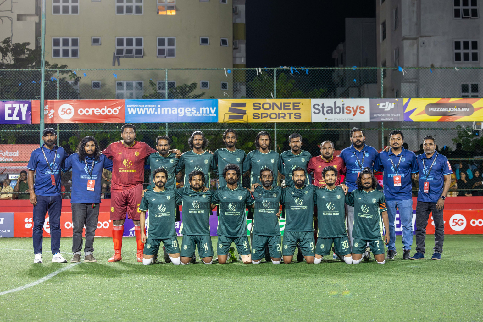 N Miladhoo vs Sh Milandhoo in zone round on Day 29 of Golden Futsal Challenge 2025 was held on Sunday , 2nd February 2025, in Hulhumale', Maldives. Photos: Shuu Abdul Sattar / images.mv