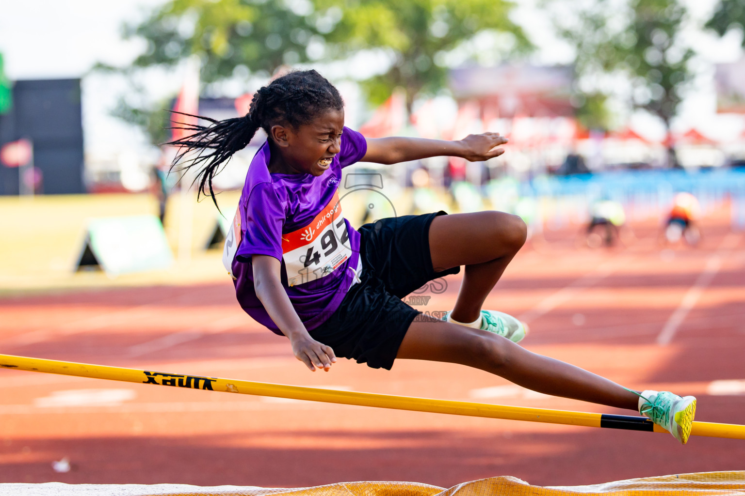 Day 4 of Inter-school Athletics Championship 2025 held in Ekuveni Synthetic Track, Male', Maldives on Thursday, 09th October 2025. Photos by: Nausham Waheed / Images.mv