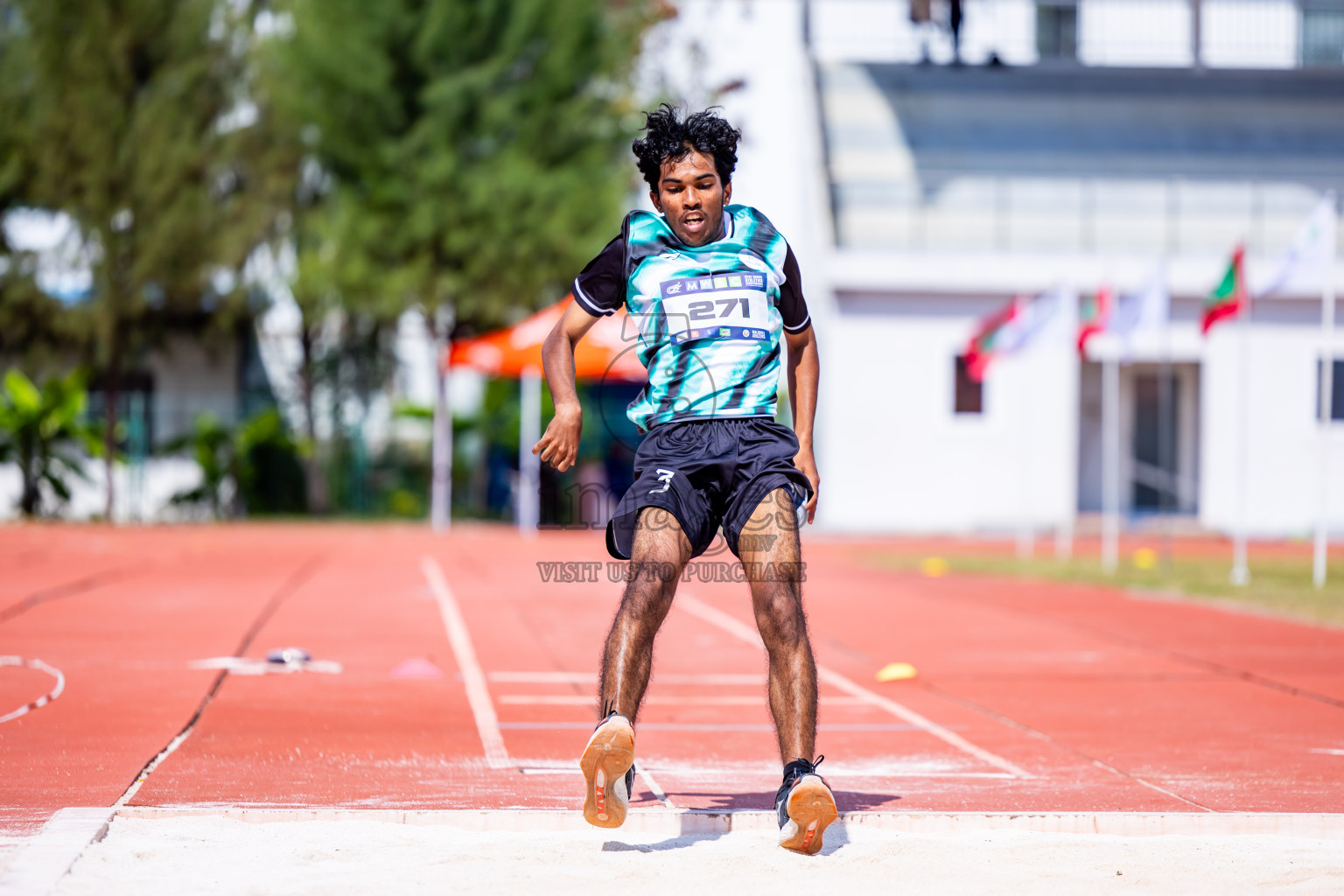 Day 3 of MWSC Interschool Athletics Championships 2024 held in Hulhumale Running Track, Hulhumale, Maldives on Monday, 11th November 2024. Photos by:  Nausham Waheed / Images.mv