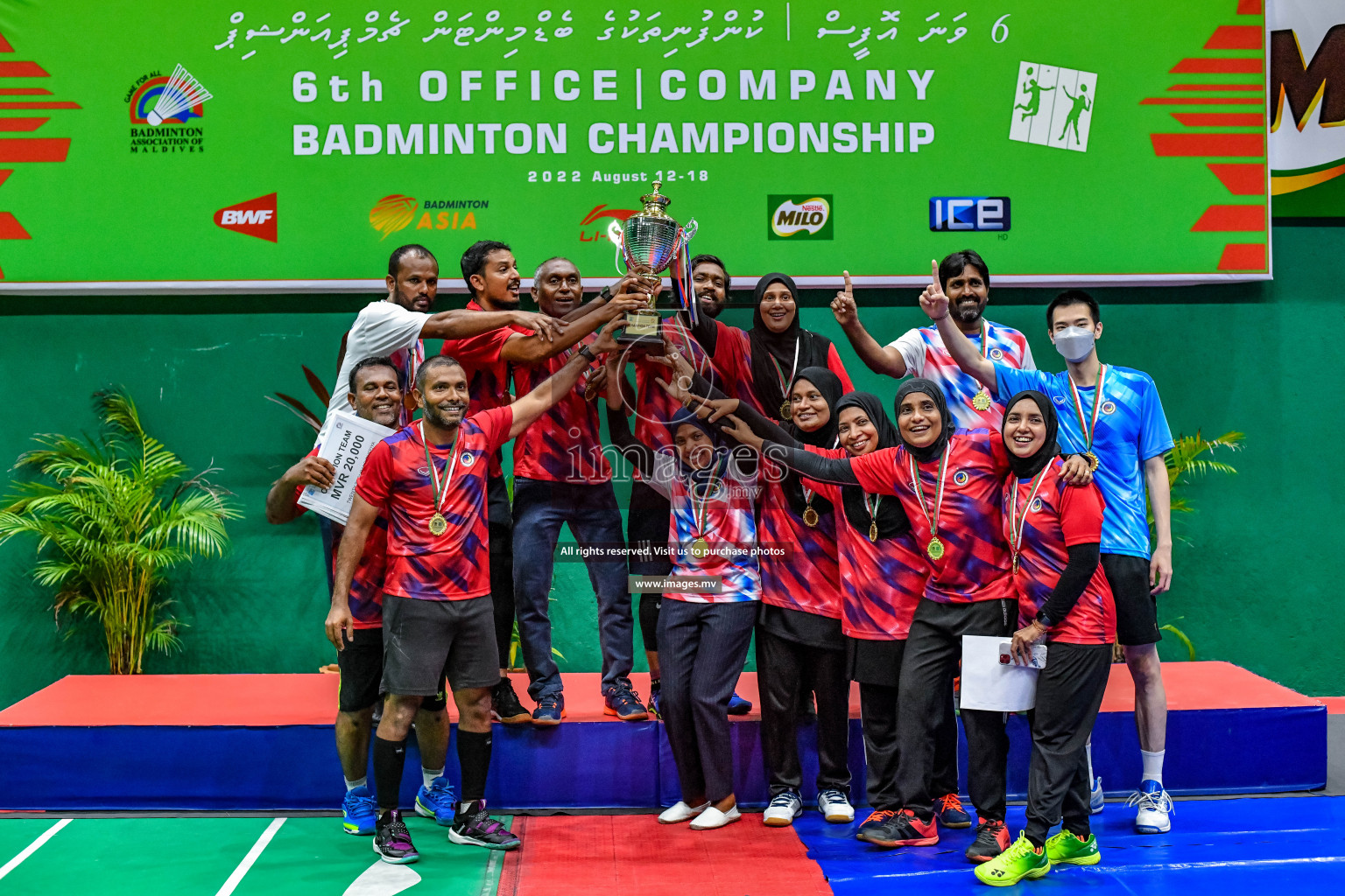 Final of 6th Office Company Badmintion Championship held in Male', Maldives Photos: Nausham Waheed / Images.mv