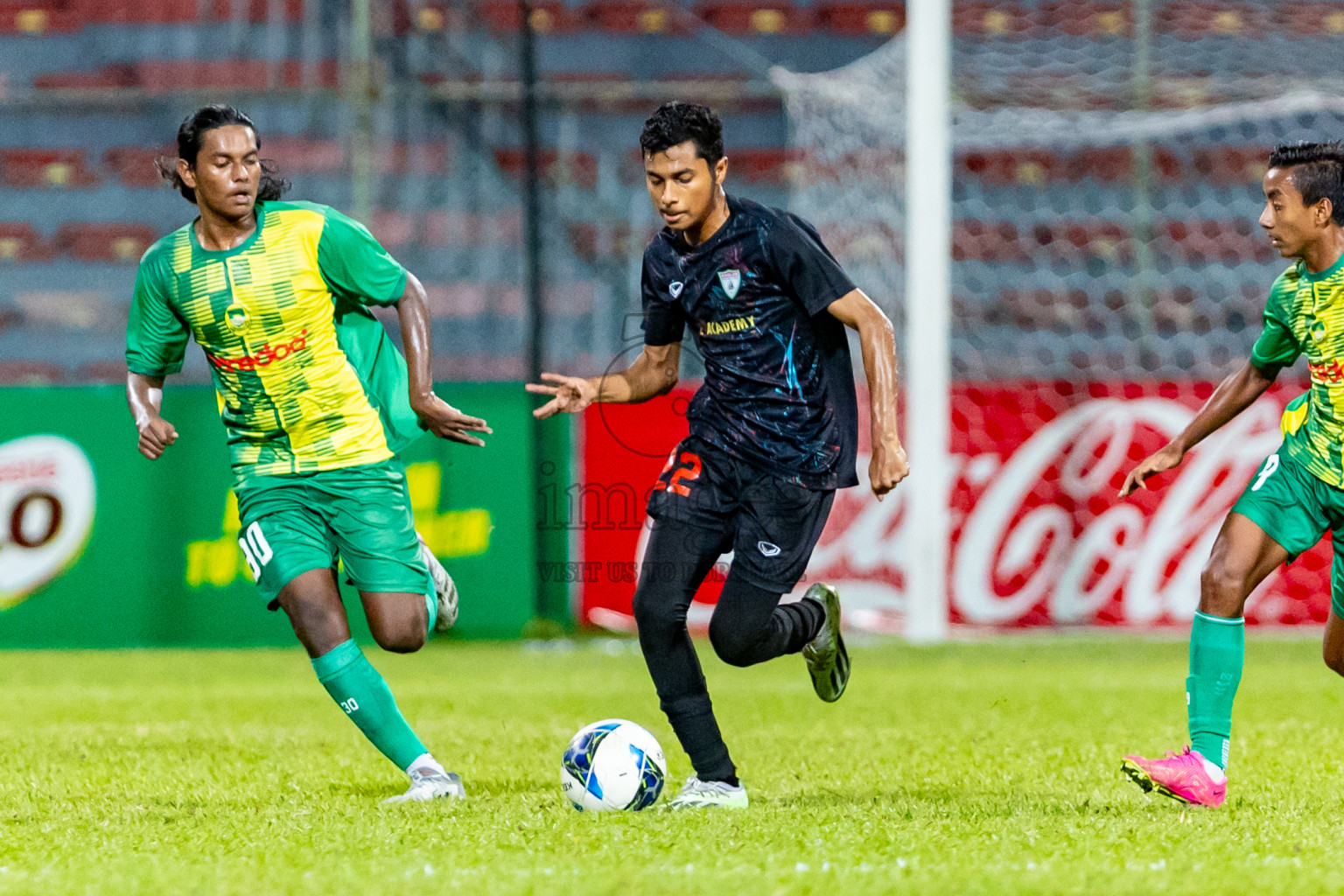 Maziya SRC vs Club Eagles in Day 4 of Under 19 Youth Championship 2024 was held at National Stadium in Male', Maldives on Thursday, 13th June 2024. Photos: Nausham Waheed / images.mv