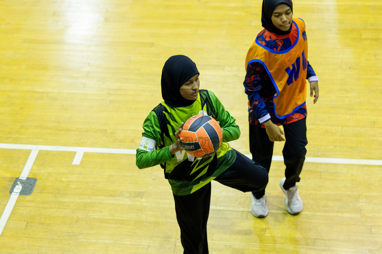 Day 13 of 25th Inter-School Netball Tournament was held in Social Center at Male', Maldives on Saturday, 24th August 2024. Photos: Mohamed Mahfooz Moosa / images.mv