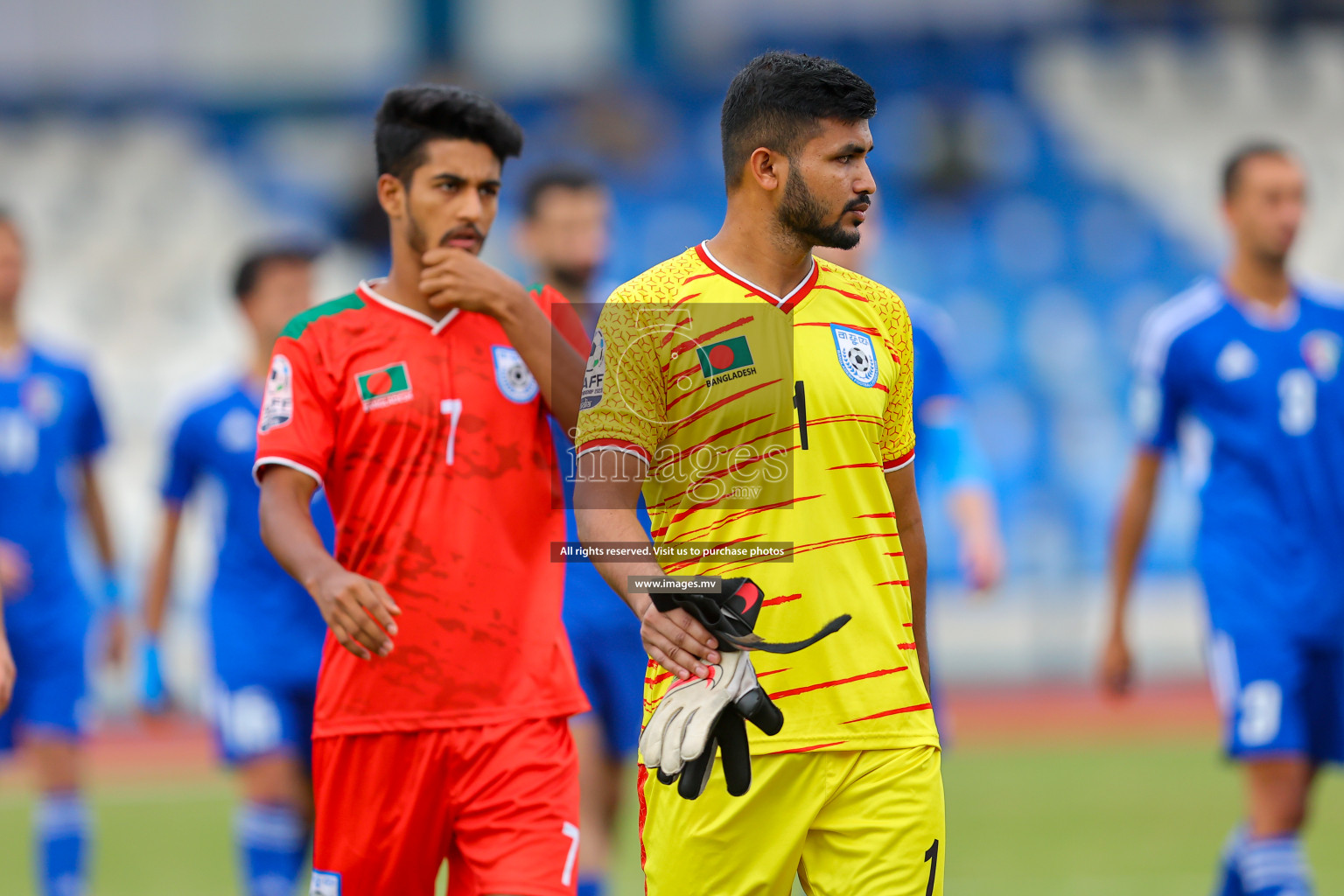 Kuwait vs Bangladesh in the Semi-final of SAFF Championship 2023 held in Sree Kanteerava Stadium, Bengaluru, India, on Saturday, 1st July 2023. Photos: Nausham Waheed, Hassan Simah / images.mv