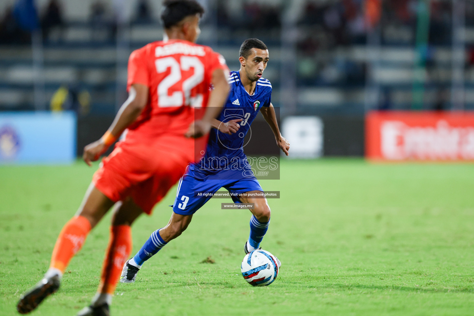 Kuwait vs India in the Final of SAFF Championship 2023 held in Sree Kanteerava Stadium, Bengaluru, India, on Tuesday, 4th July 2023. Photos: Nausham Waheed / images.mv