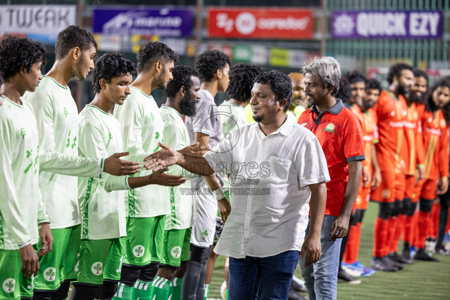 AA Feridhoo vs AA Maalhos in Day 11 of Golden Futsal Challenge 2025 was held on Wednesday, 15th January 2025, in Hulhumale', Maldives Photos: Mohamed Mahfooz Moosa / images.mv