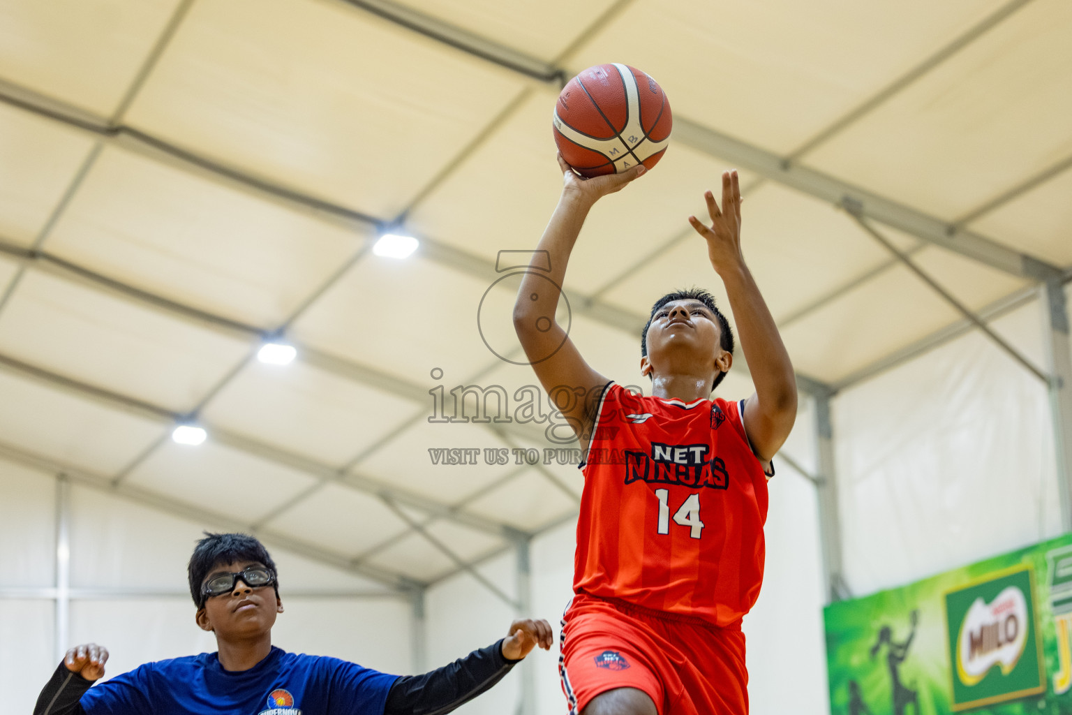 Milo 5 x 5 Junior Challenge 2025 - Basketball tournament held in Basketball Training Center, Male', Maldives on Thursday, 09th October 2025. 
Photo by: Hassan Simah / Images.mv
