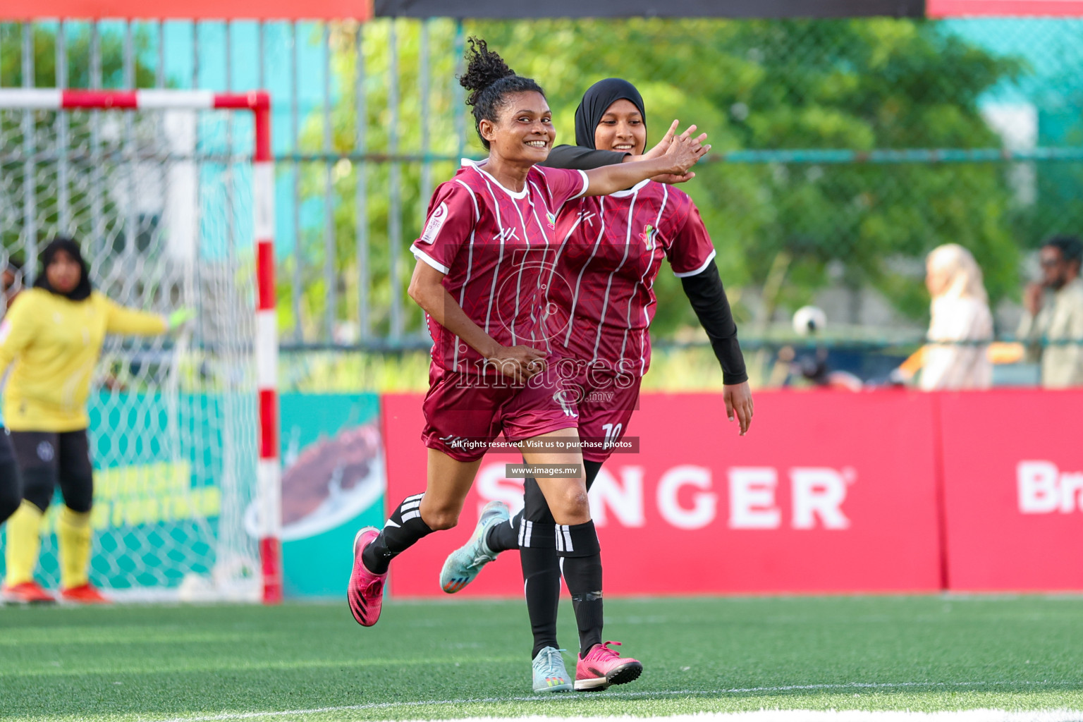 MIRA SC vs Club MYS in 18/30 Futsal Fiesta Classic 2023 held in Hulhumale, Maldives, on Tuesday, 18th July 2023 Photos: Nausham Waheed / images.mv