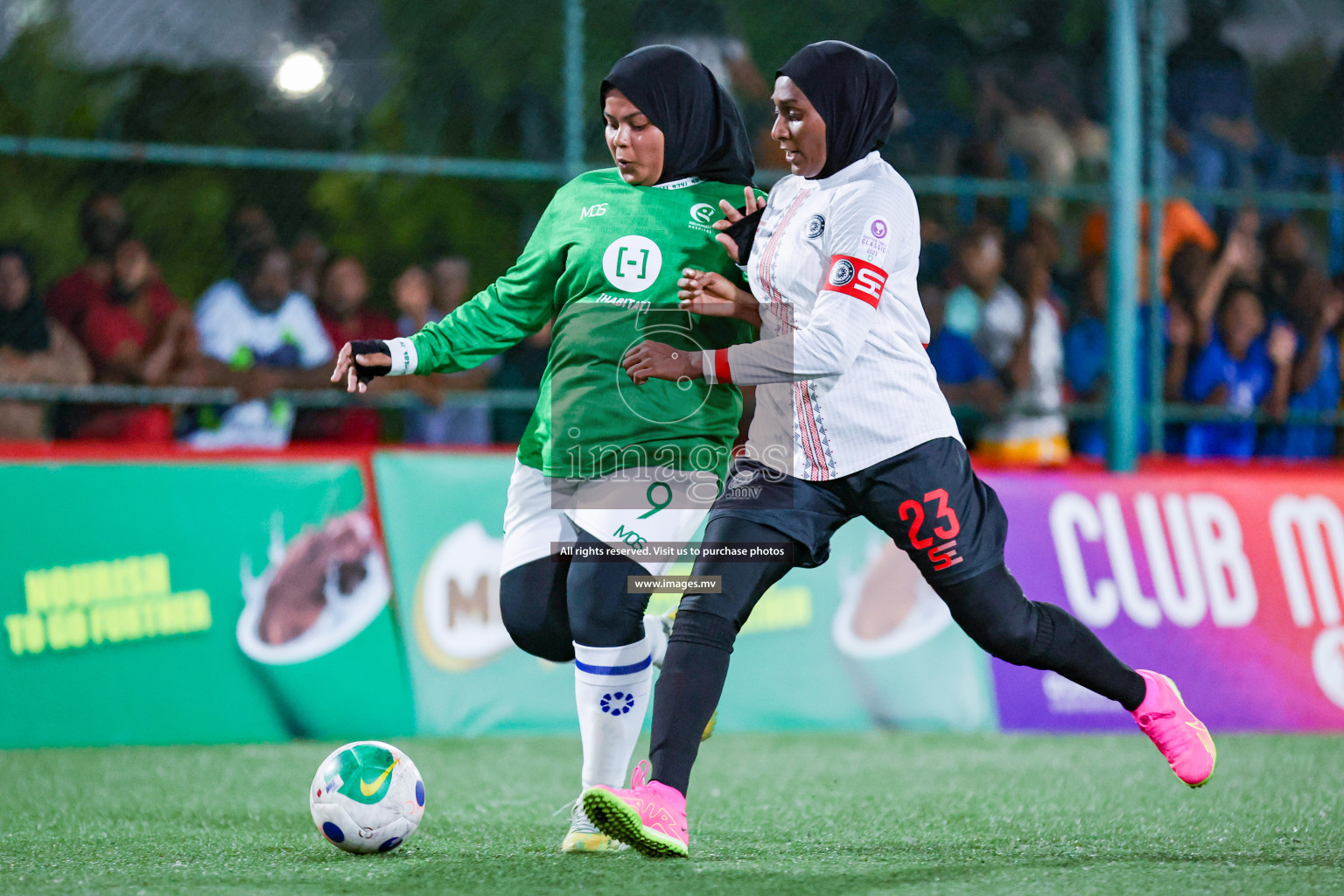 Hulhumale Hospital vs Prison RC in 18/30 Futsal Fiesta Classic 2023 held in Hulhumale, Maldives, on Monday, 17th July 2023 Photos: Nausham Waheed / images.mv