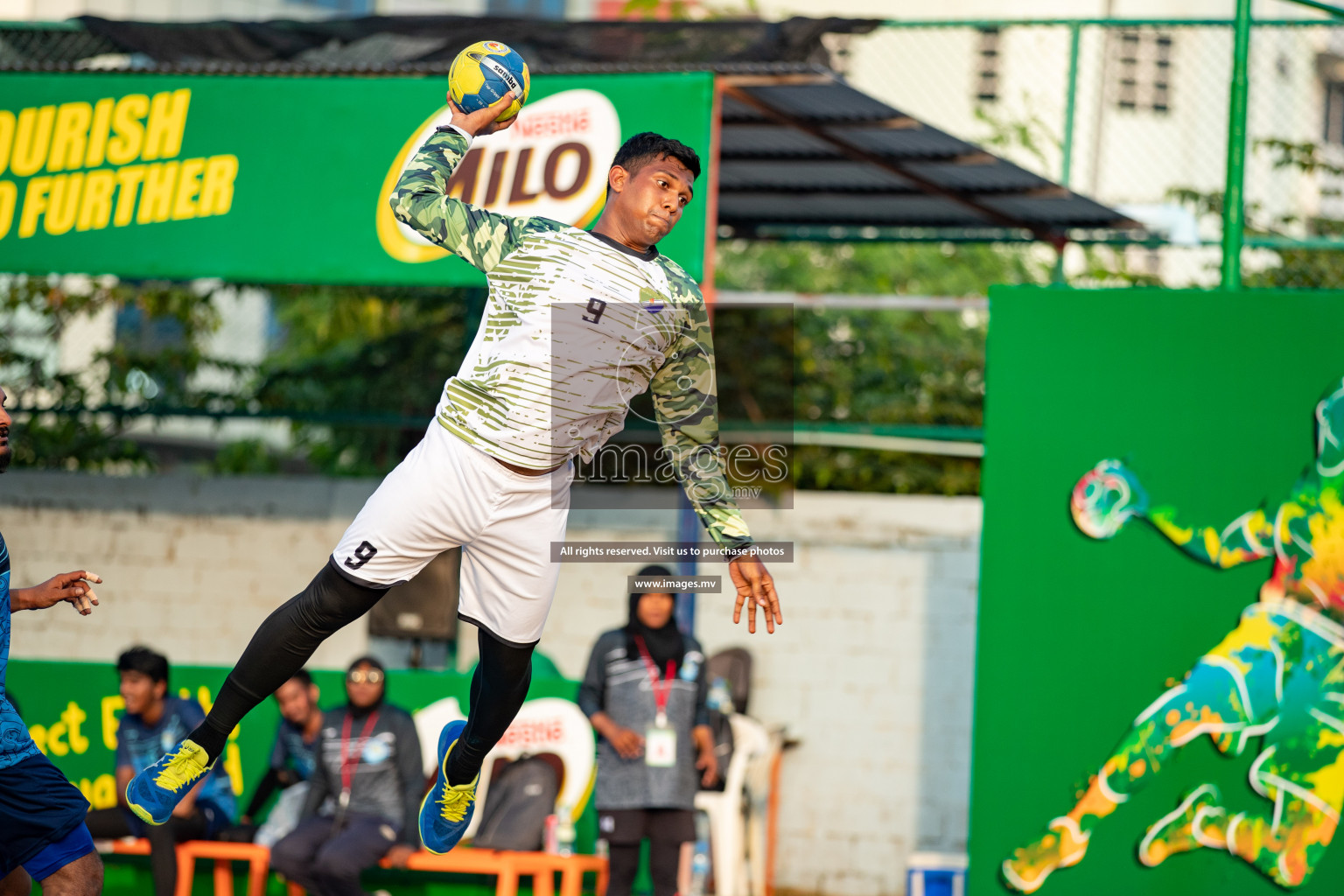 Milo 8th National Handball Tournament Day 4, 18th December 2021, at Handball Ground, Male', Maldives. Photos by Hassan Simah