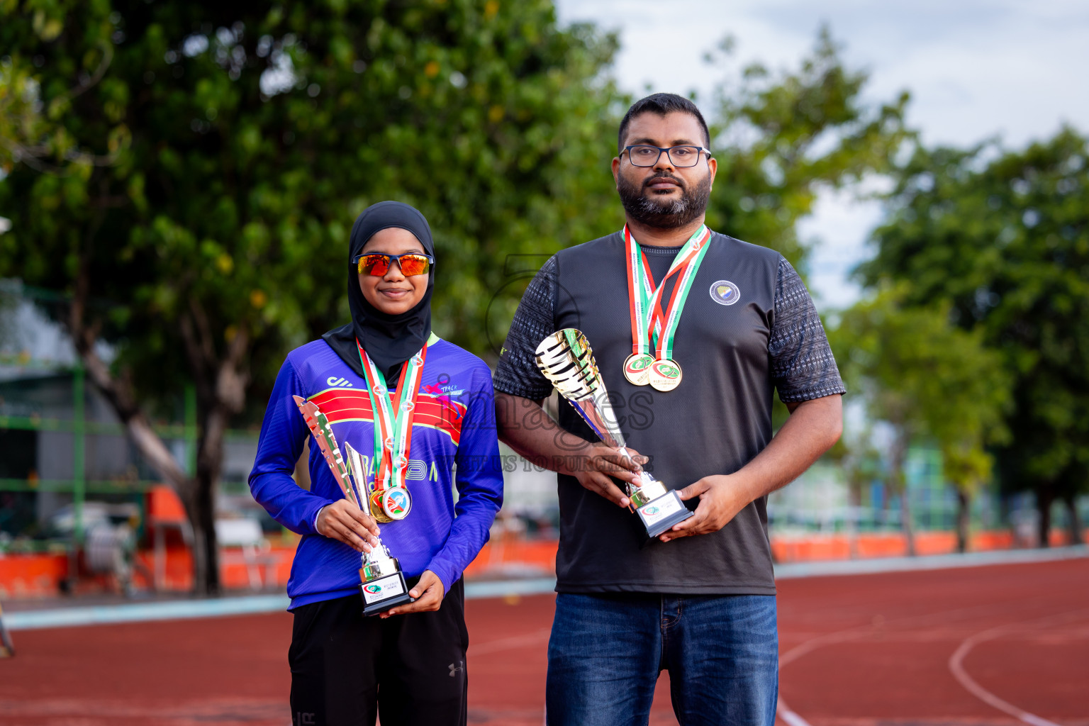 Day 3 of 12th Milo Association Championships was held in Ekuveni Track at Male', Maldives on Saturday, 26th April 2025. Photos: Nausham Waheed / images.mv