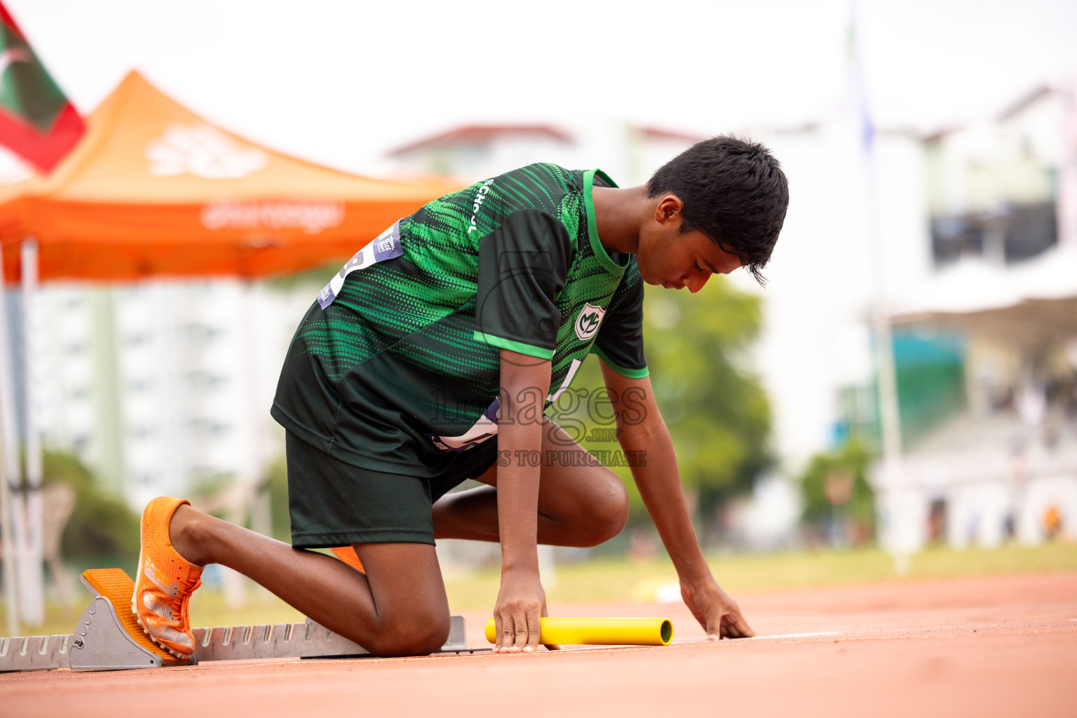 Day 6 of MWSC Interschool Athletics Championships 2024 held in Hulhumale Running Track, Hulhumale, Maldives on Thursday, 14th November 2024. Photos by: Ismail Thoriq / Images.mv