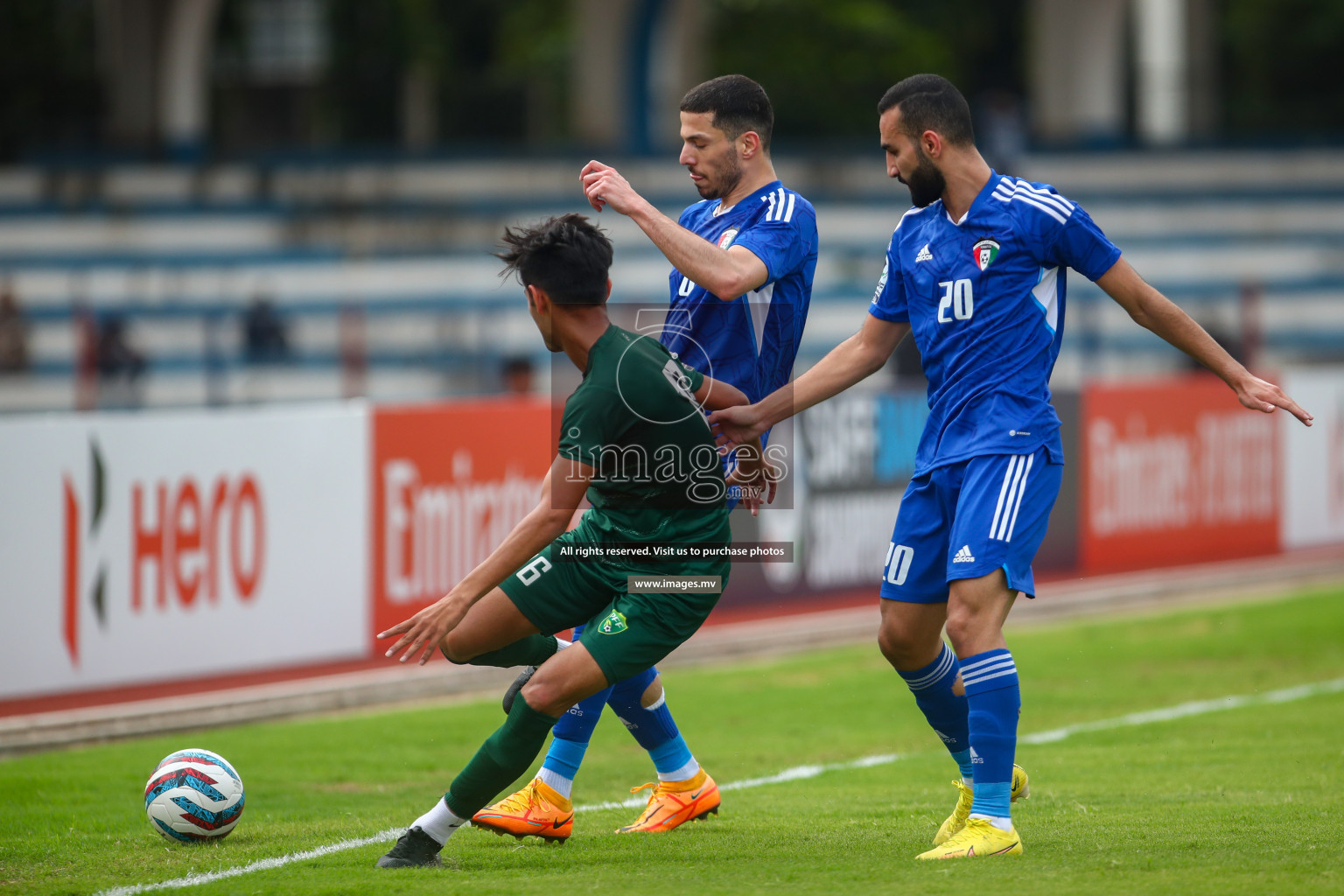 Pakistan vs Kuwait in SAFF Championship 2023 held in Sree Kanteerava Stadium, Bengaluru, India, on Saturday, 24th June 2023. Photos: Nausham Waheed, Hassan Simah / images.mv