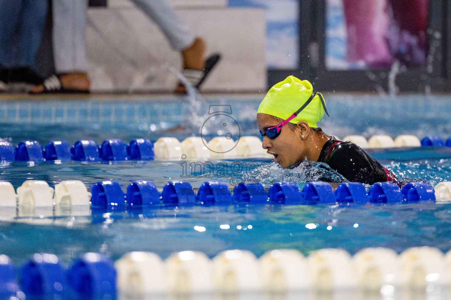 Day 4 of National Swimming Championship 2024 held in Hulhumale', Maldives on Monday, 16th December 2024. Photos: Hassan Simah / images.mv