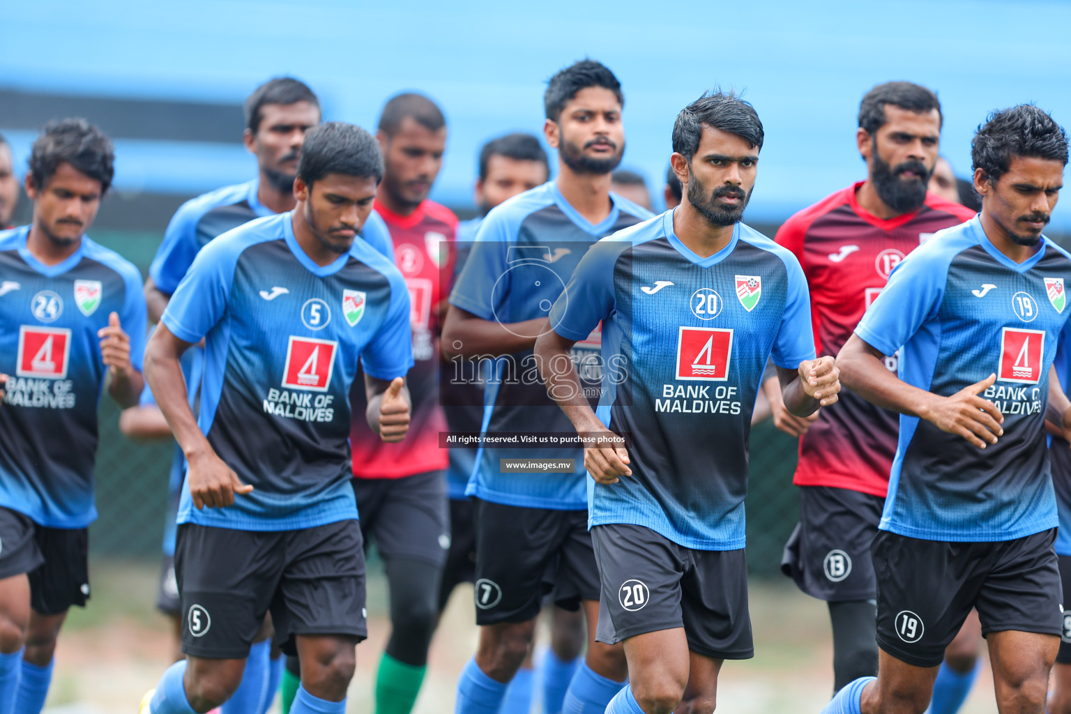 Maldives Practice Sessions on 26 June 2023 before their match in Bangabandhu SAFF Championship 2023 held in Bengaluru Football Ground