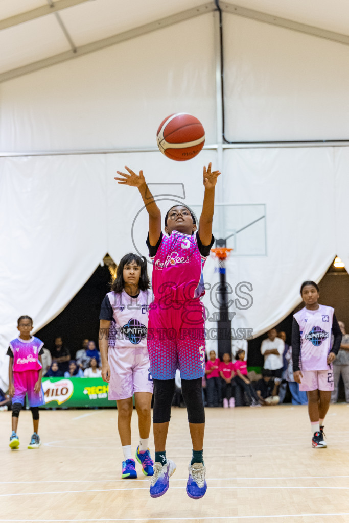 Day 3 of Milo 5 x 5 Junior Challenge 2025 - Basketball tournament held in Basketball Training Center, Male', Maldives on Saturday, 11th October 2025. 
Photos by:  Hassan Simah / Images.mv