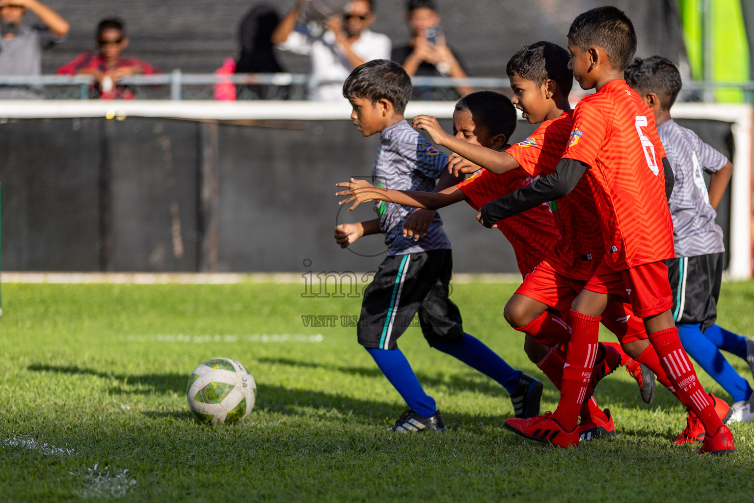 Day 1 of MILO Kids Football Fiesta was held at National Stadium in Male', Maldives on Friday, 23rd February 2024. Photos: Hassan Simah / images.mv