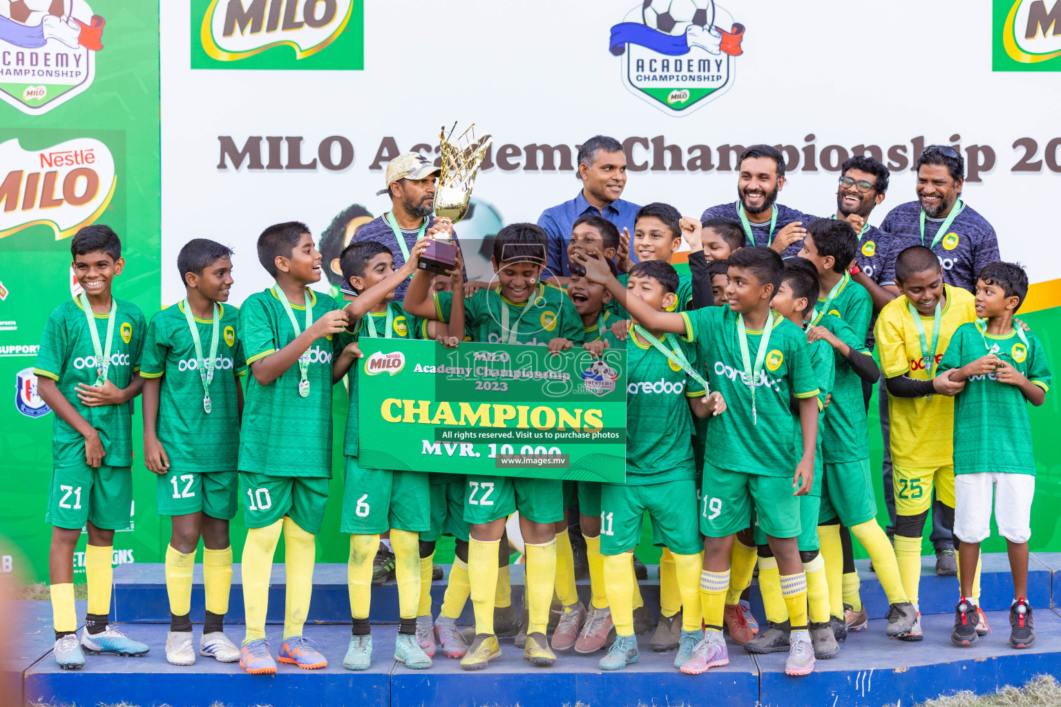 Day 2 of MILO Academy Championship 2023 (U12) was held in Henveiru Football Grounds, Male', Maldives, on Saturday, 19th August 2023. Photos: Nausham Waheedh / images.mv