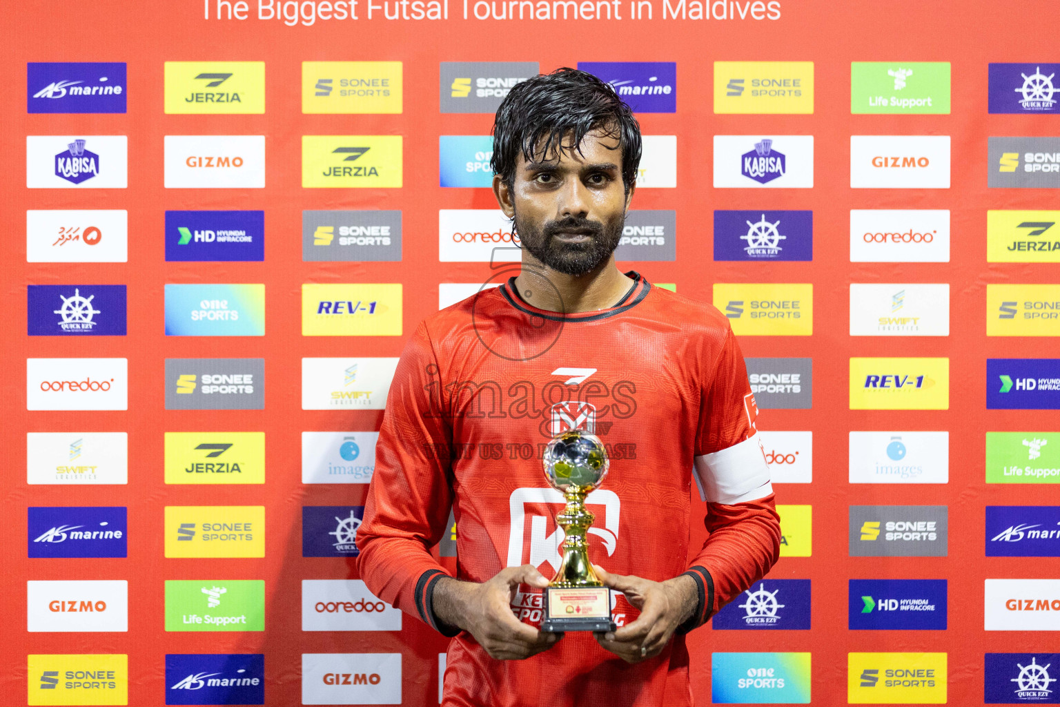 Dh Maaenbodhoo vs Dh Kudahuvadhoo in Day 4 of Golden Futsal Challenge 2024 was held on Thursday, 18th January 2024, in Hulhumale', Maldives Photos: Nausham Waheed / images.mv