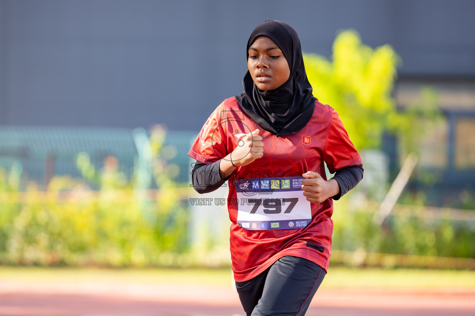 Day 1 of MWSC Interschool Athletics Championships 2024 held in Hulhumale Running Track, Hulhumale, Maldives on Saturday, 9th November 2024. 
Photos by: Ismail Thoriq, Hassan Simah / Images.mv