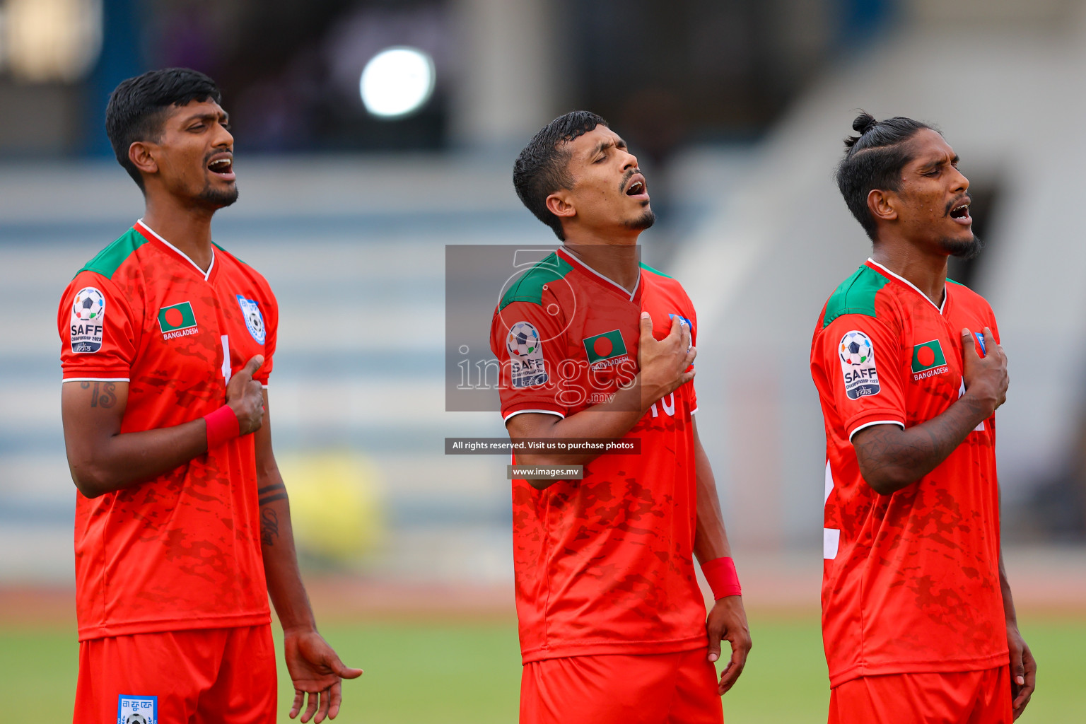 Kuwait vs Bangladesh in the Semi-final of SAFF Championship 2023 held in Sree Kanteerava Stadium, Bengaluru, India, on Saturday, 1st July 2023. Photos: Nausham Waheed, Hassan Simah / images.mv