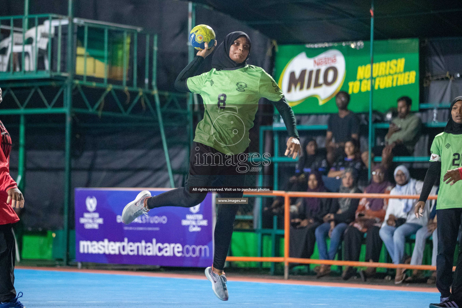 Day 9 of 6th MILO Handball Maldives Championship 2023, held in Handball ground, Male', Maldives on 28th May 2023 Photos: Nausham Waheed/ Images.mv