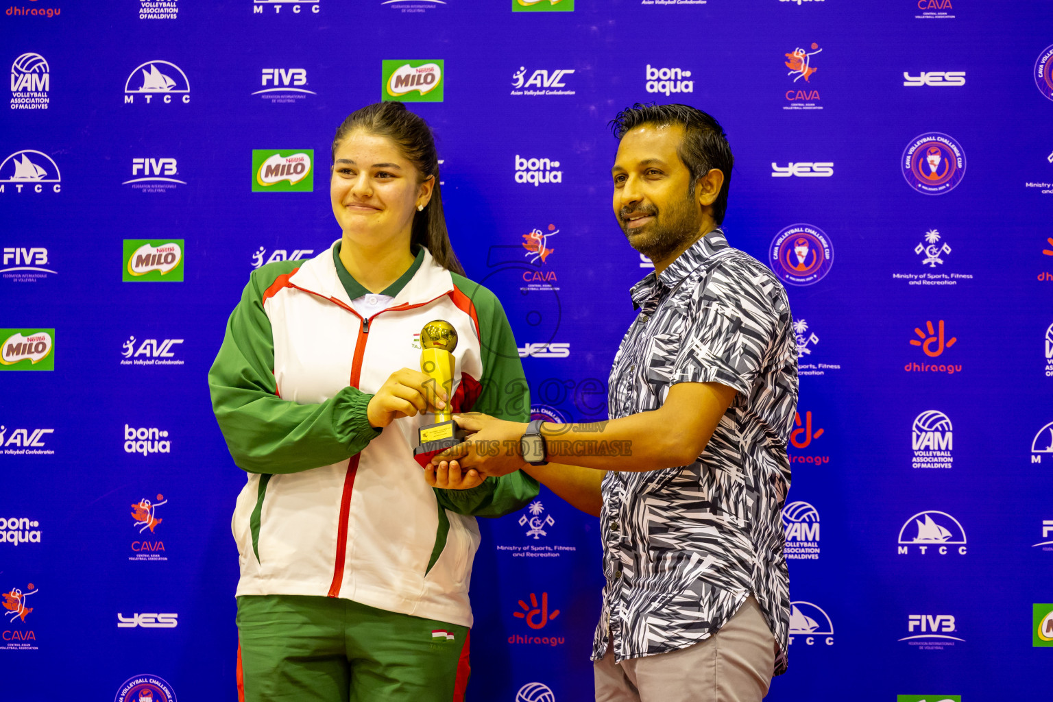 Final of CAVA Woman's Volleyball Challenge Cup 2024 was held in Social Center, Male', Maldives on Wednesday, 11th September 2024. Photos: Nausham Waheed / images.mv