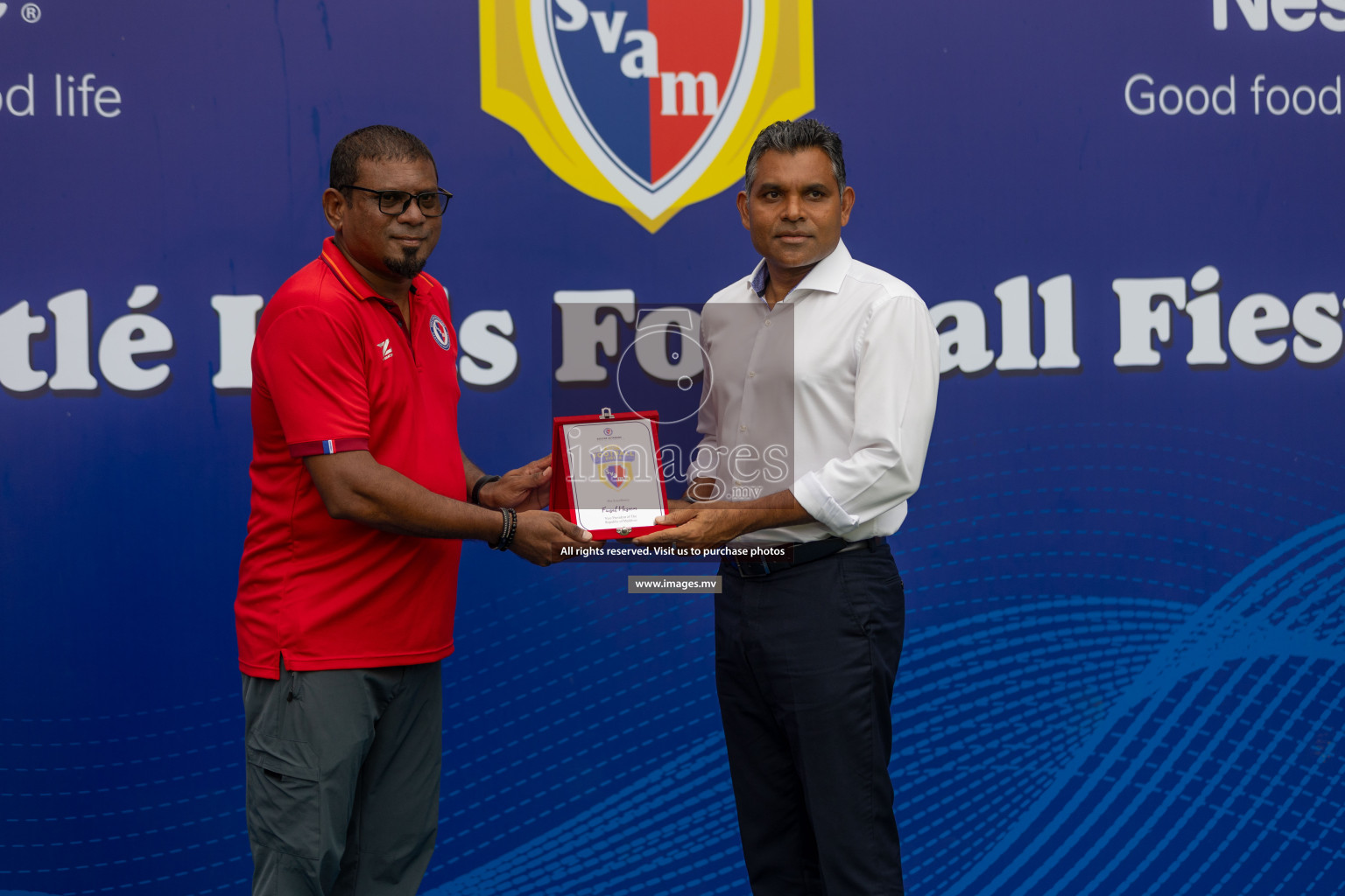 Day 1 of Nestle kids football fiesta, held in Henveyru Football Stadium, Male', Maldives on Wednesday, 11th October 2023 Photos: Shut Abdul Sattar/ Images.mv