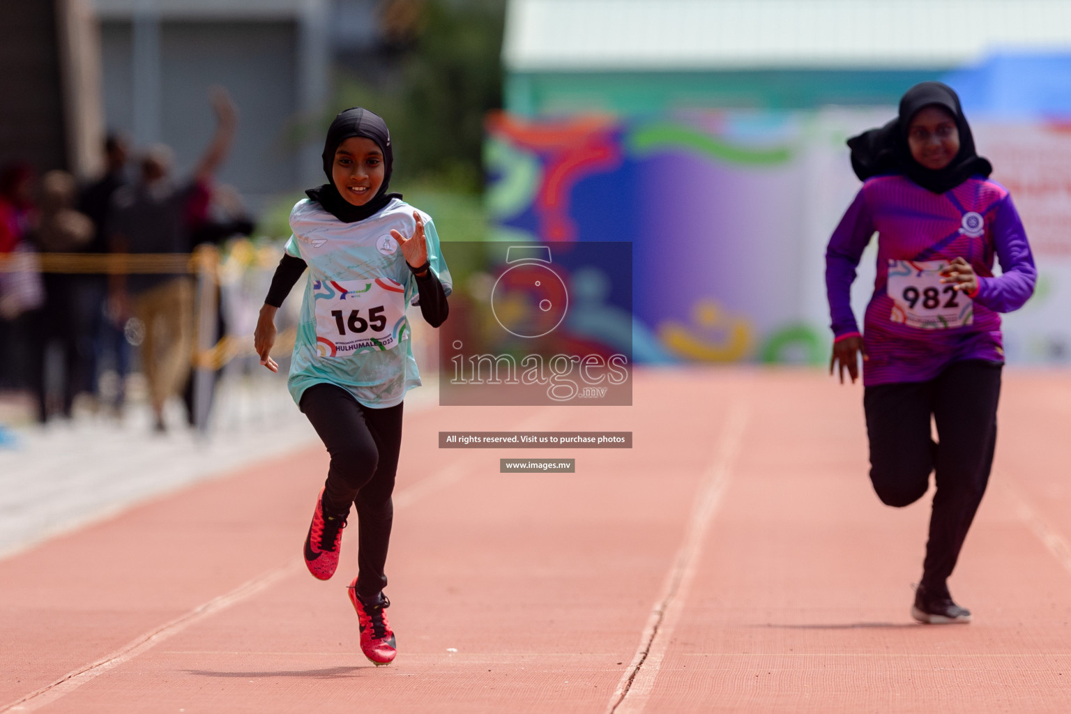 Day two of Inter School Athletics Championship 2023 was held at Hulhumale' Running Track at Hulhumale', Maldives on Sunday, 15th May 2023. Photos: Shuu/ Images.mv