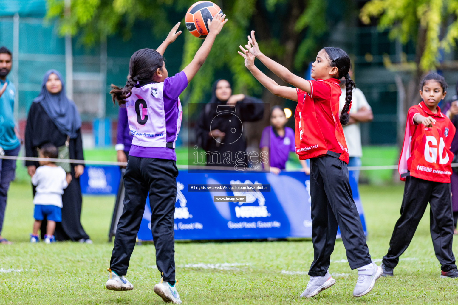 Day 1 of Nestle' Kids Netball Fiesta 2023 held in Henveyru Stadium, Male', Maldives on Thursday, 30th November 2023. Photos by Nausham Waheed / Images.mv