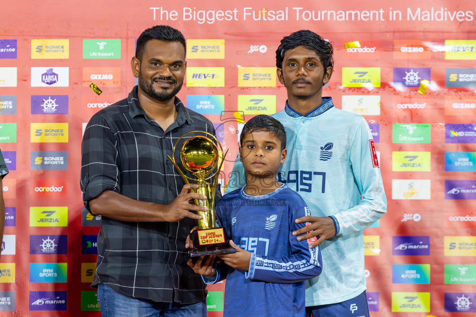 AA. Mathiveri VS ADh. Maamigili in Zone 4 Final on Day 38 of Golden Futsal Challenge 2024 which was held on Friday, 23rd February 2024, in Hulhumale', Maldives Photos: Ismail Thoriq / images.mv